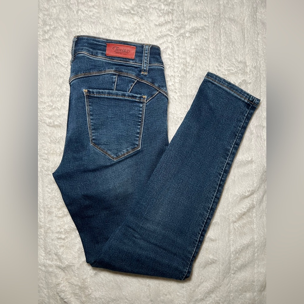Toxik3 Dark Blue Skinny Jeans US 8 EU 38